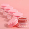 2025 New Arrival Strawberry Flavor Exfoliating Lip Scrub Lighten Lip Lines Small Batch Printing logo Lip Scrub