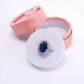 Simple Mini Portable Jewelry Round Paper Box Mini Travel Jewelry Storage Box