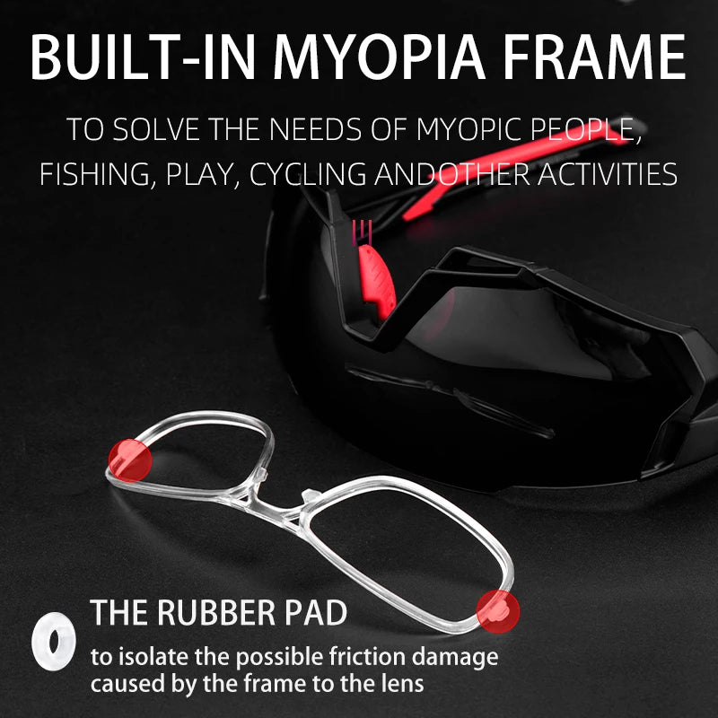Bicycle Photochromic Cycling Sunglasses UV400 Protection Outdoor Casual Safety Adjustable Sport