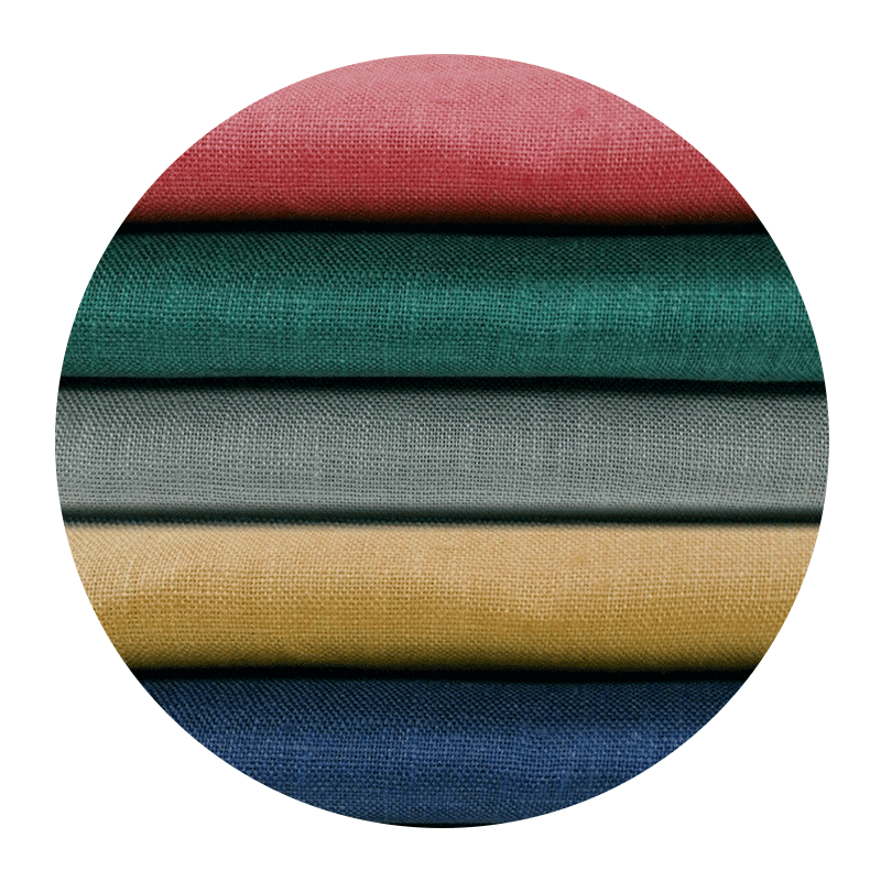 Wholesale by Rolls Washed Custom Thick White Natural Linen Fabrics for Shirts Curtains
