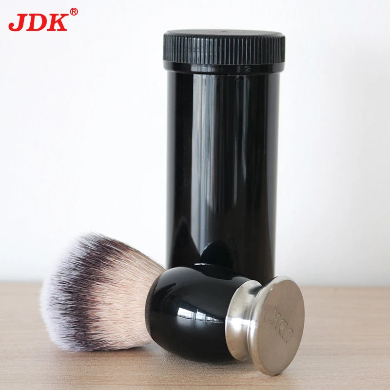 Small MOQ Shaver Brush Metal Handle Synthetic Hair Knot Razor Shaving Brush Foaming Brush with Private Label