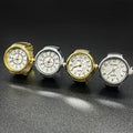 Wholesales Finger Ring Watch Gold Plated Quartz Men Unisex Ring Watches Jewelry Gift