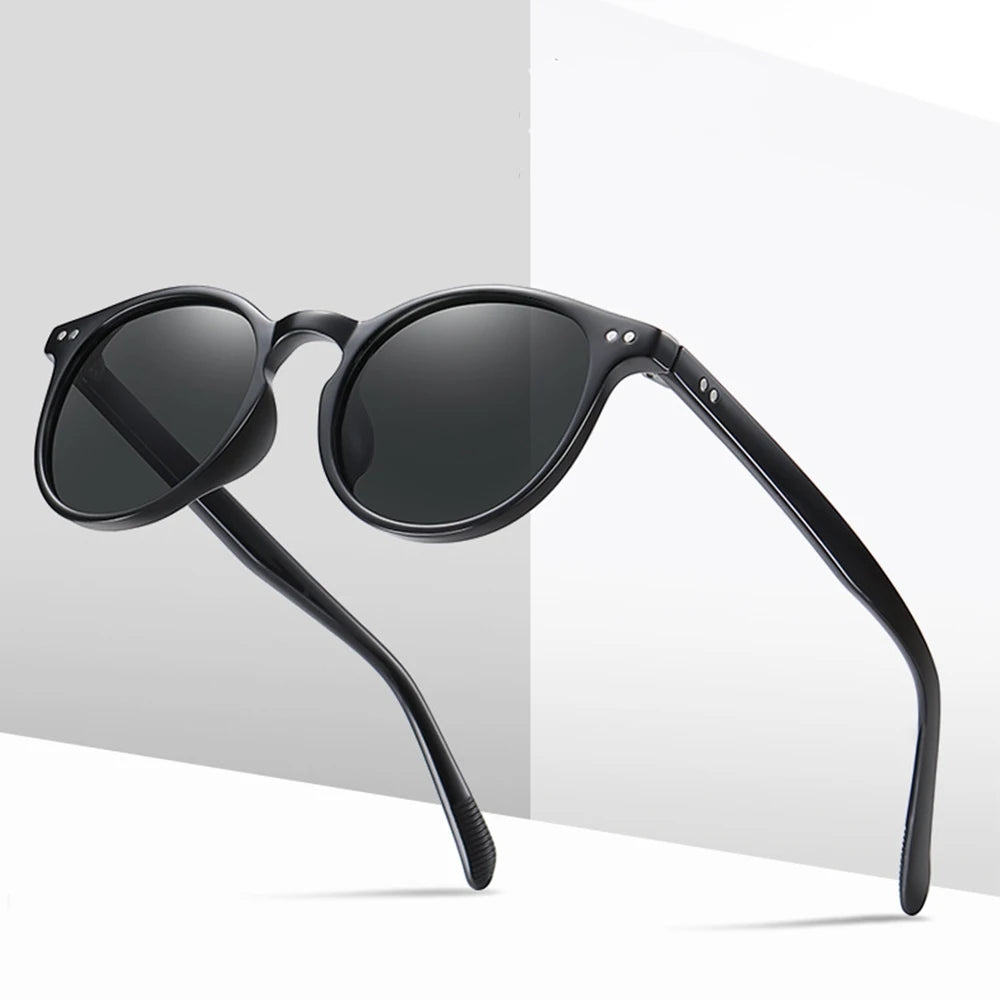 Sparloo 10192 WD TR3331 Round Polarized Sunglasses Custom Logo Mix Tac Lenses Tr90 Frame for Men and Women