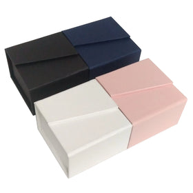 ROGOOD Created Pocket Style 6*6*4cm Magnetic Closure Cardboard Paper Jewelry Box for Big Earring/Necklace/Ring P1359
