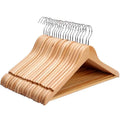 Tailai Wooden Hangers Clothing Hanger for Pants Closet Organizer Non-slip Premium Wooden Home Single Wood Durable Flexible