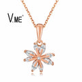 Flower Cubic Zircon Small Size Pendant 925 Sterling Silver Wholesale Jewelry Making Small Charms for Necklace