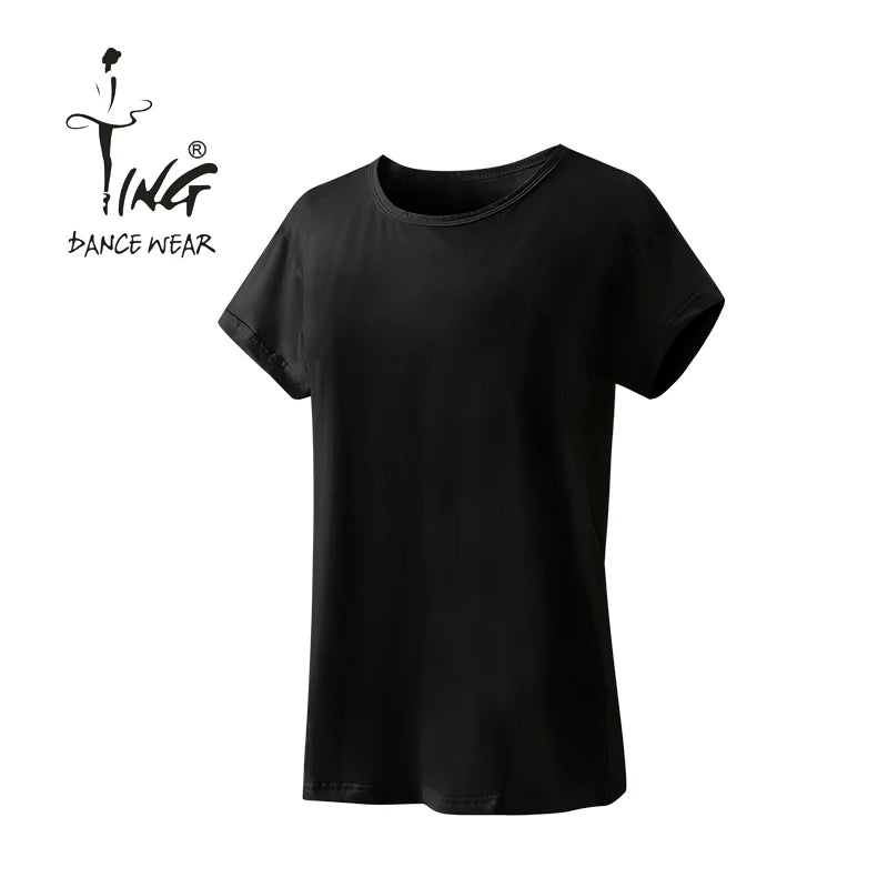 Custom Wholesale Dance Top Short Sleeve T-shirt Style Custom Dance Clothing Practice Wear Comfortable Sweat Absorption