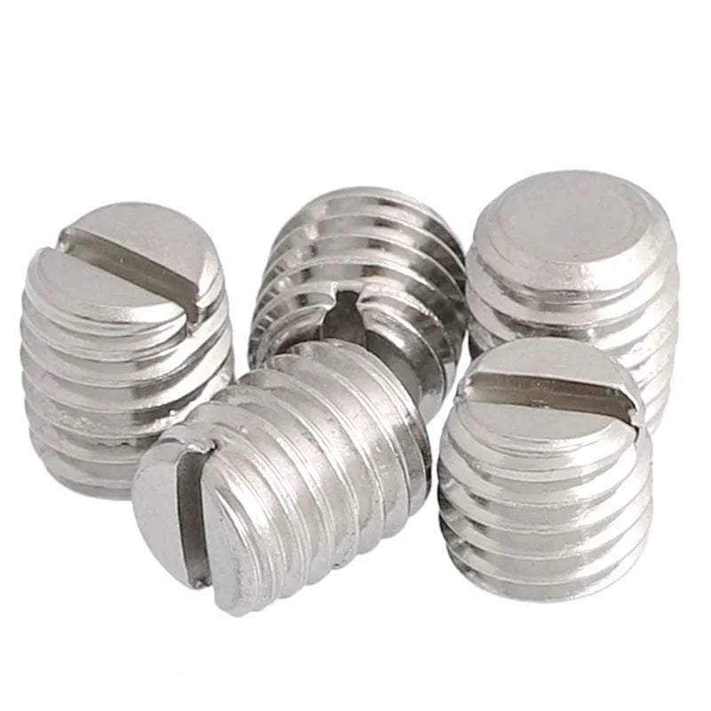 Customized DIN 551 Stainless Steel 316 M1.6 M1.7 M2 Slotted Groove Set Grub Screws Metric System