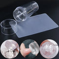 Silicone Soft Stamper French Nails Scraper DIY Nail Stamping Plates Template Manicure Tools Accessories Supplies