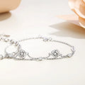 925 Sterling Silver Minimalist Women's Chain & Link Bracelet Third Party Certified for Weddings