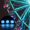 New Design Led Amusement Light 24v Led Point Light Waterproof Comaleon Led Cabochon Funfair Light