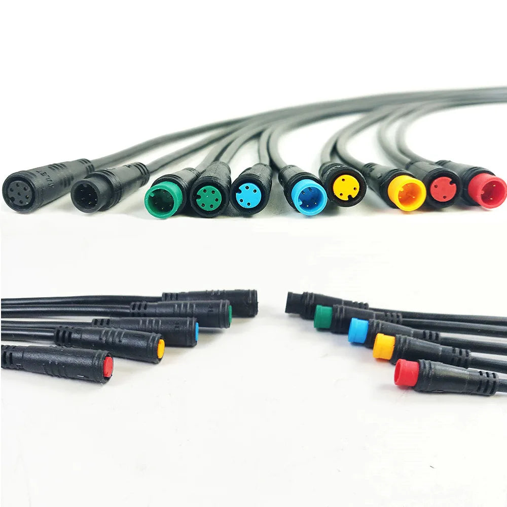 Julet DIY Electric Bicycle Kit Waterproof Female Male Extension Cable 2Pin/3Pin/4Pin/5Pin/6Pin 700c Wheels Lithium Battery Power
