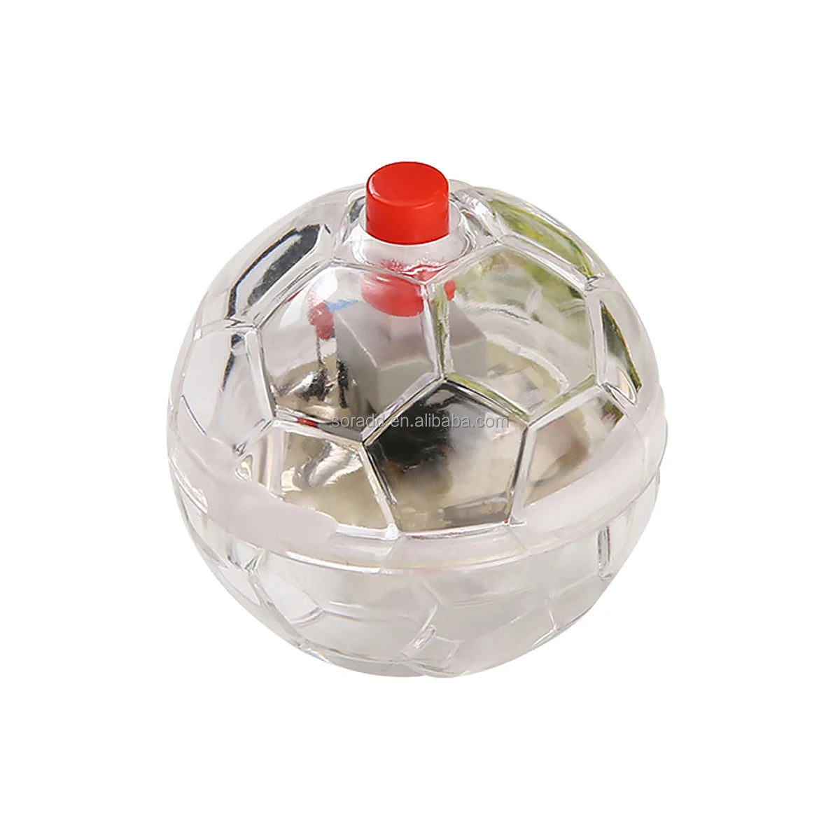 Transparent LED Glowing Cat Toy Balls Motion Activated Interactive Pet Chew Toy Small Indoor Dog Running Activity Supplies Toy