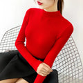 Winter Knitting Sweater Pullovers Women Long Sleeve Tops Turtleneck Knitted Sweater Chic Woman Clothes Female Casual Streetwear