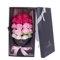 INUNION Artificial Soap Rose Flower Bouquet with Gift Box Creative for Valentine Day Gift Wedding Decoration Soap Flowers