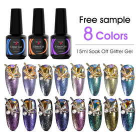 Missgel Mermaid Glitter Gel Polish Professionnel Wholesale Supplies UV Led Gel UV Semi Permanent Vernis Ongles