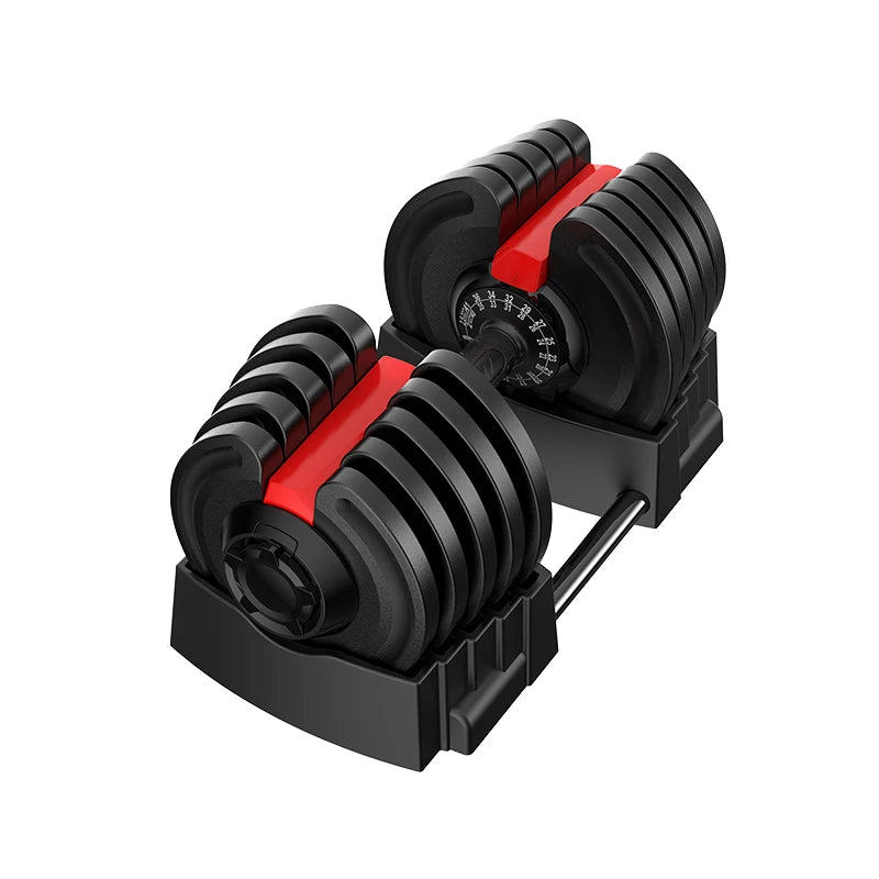 SPORTVUE GC-111 Adjustable Dumbbell Bar Set-Steel Construction Waterproof Portable 40kg/24kg/52.5lb/90lb Options Unisex Whole