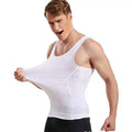 Mens Corset Shirt Slimming Tummy Control Body Shaper Belly Fatty Body Underwear Vest