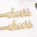 Laser Cheers Stir Sticks Bridal Shower Stir Sticks Personalized Bar Decor Table Decor