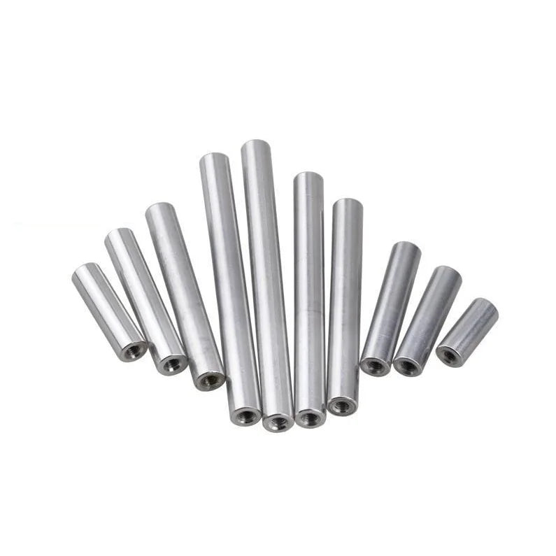SDPSI DCTFactory M2 M3 Aluminum Metal 304 Hex Standoff Spacer with Female Threaded round for Electrical Fixing