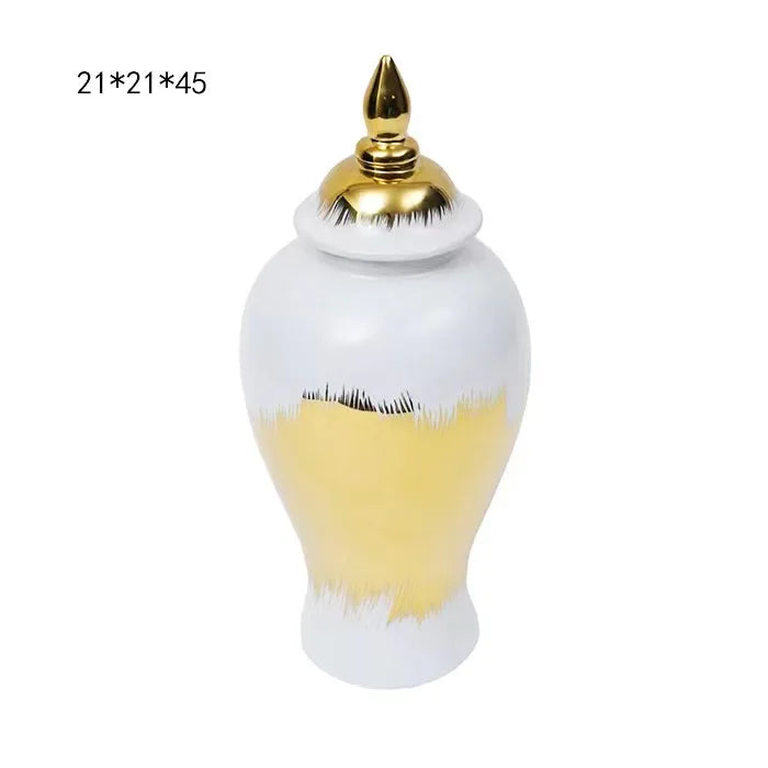 Elegant Wedding and Home Decoration Ceramic Vase Powder Coated Finish