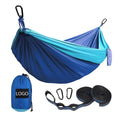 Wholesale Custom Logo 210T Parachute Nylon Modern Foldable Portable Lightweight Double Camping Hammock for Outdoor