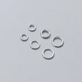 Various Sizes S925 Sterling Silver Open Split Rings Closed Jump Rings for Necklace Pins Connectors Jewelry Findings Supplier