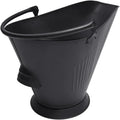 Modern Sustainable Metal Ash Bucket Fireplace Tools Large Hearth Load Coal Basket for Indoor Outdoor Use with Wood Fuel