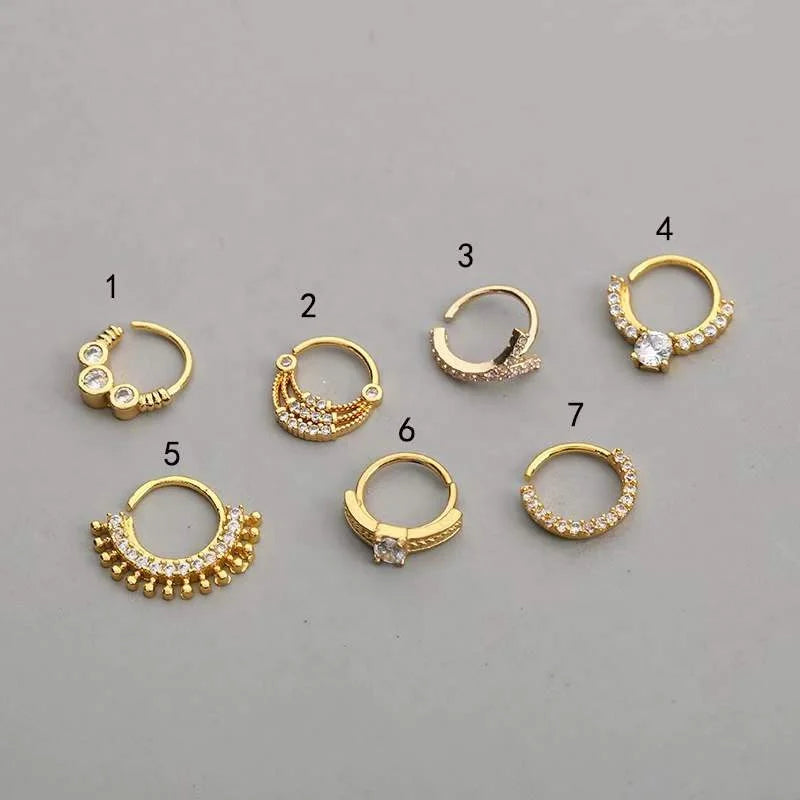 Gaby New  Arrive 20G Nose Ring Hoop Nose Rings for Women Stainless Steel Septum Nose Ring Helix Jewelry Piercing Jewelry