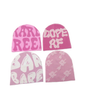 Customized Beanies Hats All Over Graphic logo Knitted Jacquard Winter Skull Beanie