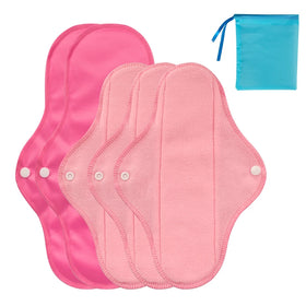 Reusable Sanitary Pad Set Washable Maternal Sanitary Napkin PUL Waterproof Cloth 6pcs/set Aunt Towel Menstrual Pads for Bid