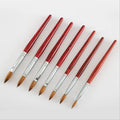 Professional Acrylic Paint Brush Set 100% Pure Kolinsky Sable Acrylic Nail Brush With Different Size MegaBDM