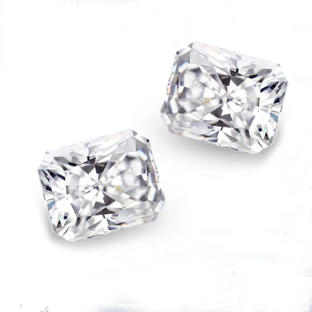 Wholesale Moissanite Price VVS1 Radiant Cut Moissanite D EF Super White Moissanite Diamond