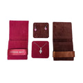 Luxury Custom Soft Velvet Jewelry Pouch Bag with Necklace Earring Packaging with Logo