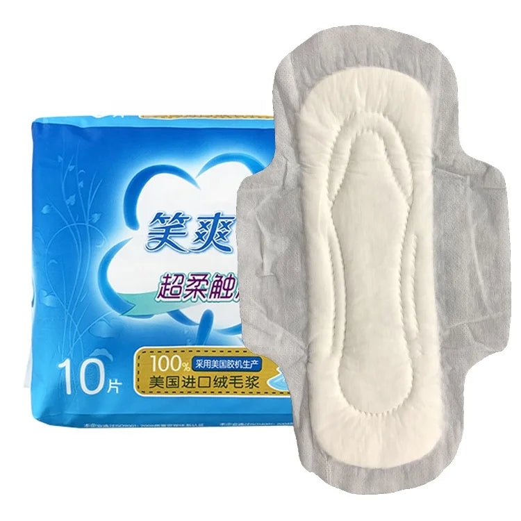 OEM Cotton Top Sheet 245mm Day Use Sanitary Napkin