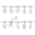 Wholesale Various Styles Family Charm Stainless Steel Small Pendant Charm for DIY Jewelry Bracelet Making