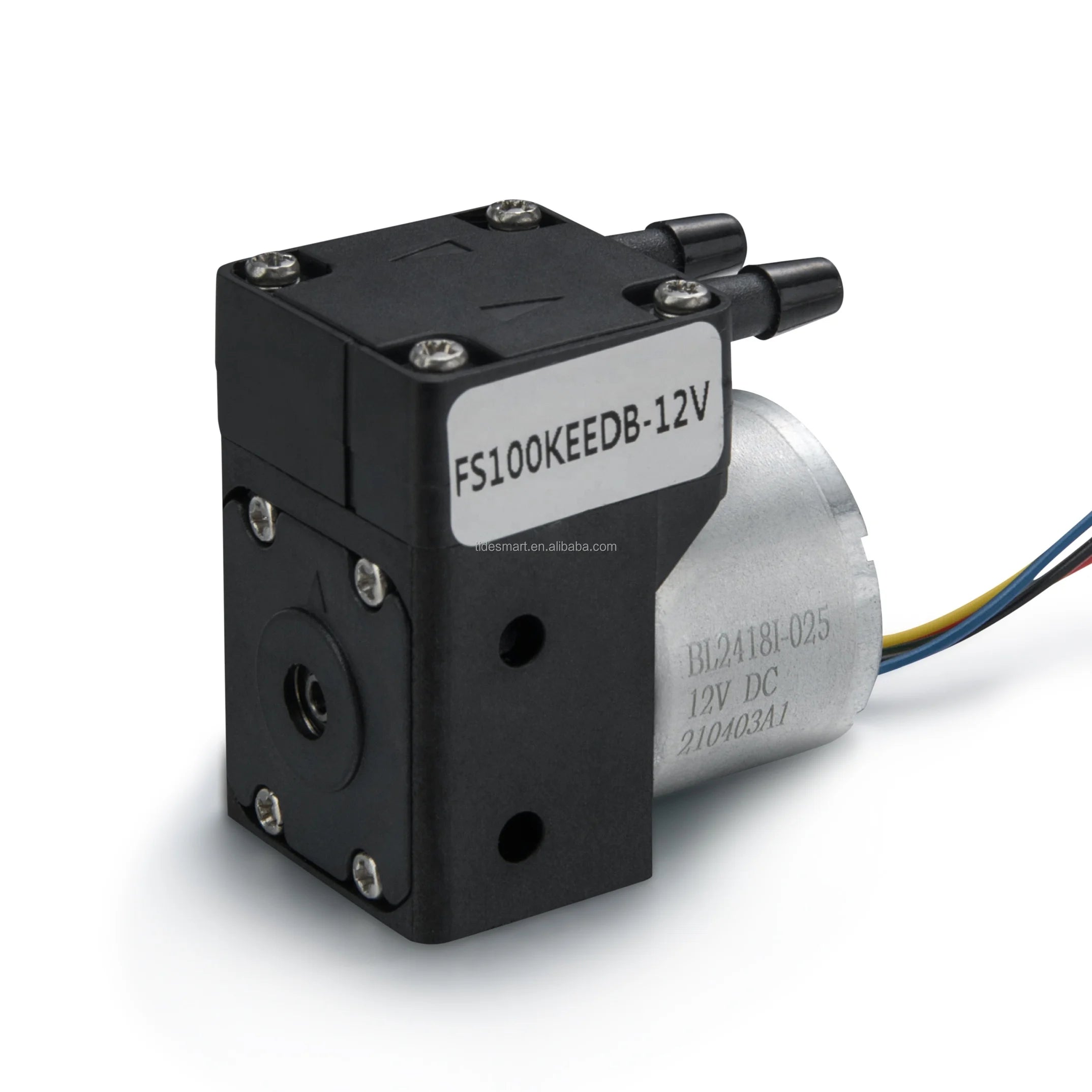 24Vdc Industrial 20-100ml Anti Corrosive PTFE Diaphragm air Pump FKM Valve Electronic Portable Micro Water Pump