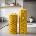 F163 Honeycomb Pillar Silicone Mold for Candle Making Honeycomb Cylindrical Scented Plaster Mould Diy Handmade Soap Candle Molds