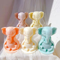 Figure Minimalist House Decor Animal Wax Sculpture Silicone Mould Sitting Elephant Statue Silicone Candle Mold