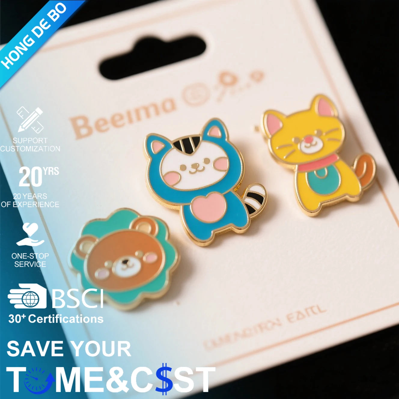 Custom High Quality Metal Crafts Fast Delivery Spinning Style Enamel Pin Anime Badge Brooch Soft Hard Printed Lapel Pin