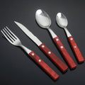 Hot Selling Wood Handle Flatware Stainless Steel Table Cutlery Set Spoon Stainless Steel with Wooden Handle