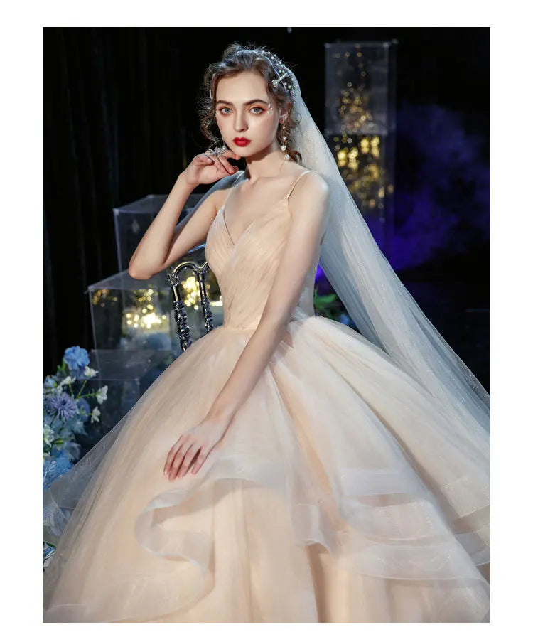Guangzhou Auyan Fishtail Shoulder New Bridal Style Strapless V-neck Wedding Dress Autotest K003 Gown MegaBDM