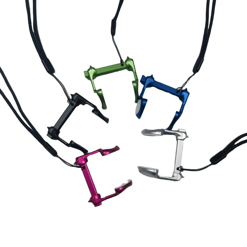 Free Diving Nose Clip Aluminum Alloy Belt Teeth Anti-slip Ear Pressure Balance Nose Clip Silicone Anti-slip Nose Pad