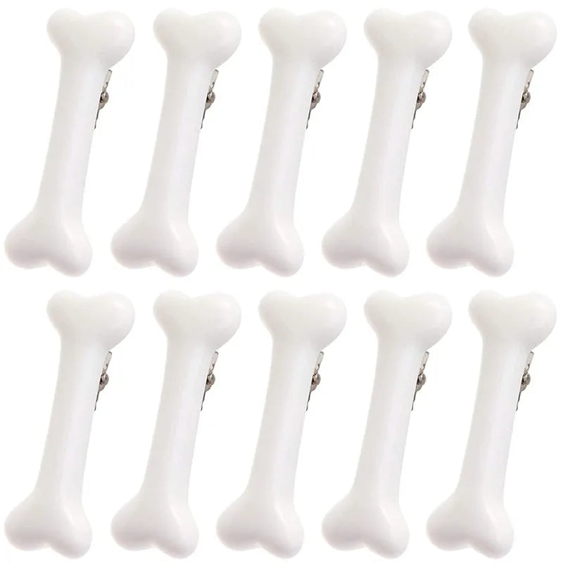 Alligator Barrettes Hairpins Dog Bone Decorative Side Band Hair Clips for Cosplay Costume Christmas Accessory
