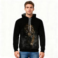 Fitspi Animal Tiger 3D Printed Hoodie Mens Casual Loose Couple Sweater Pullover Sweatshirt Wholesale