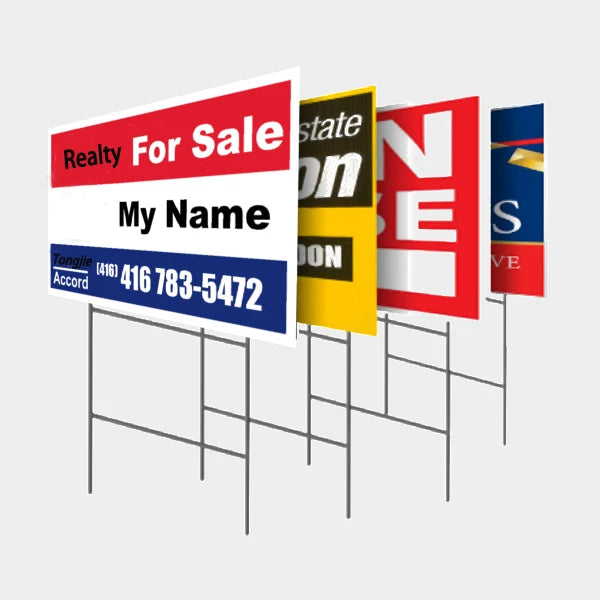 Blank 18x24 Campaign Signs Lawn Corrugated Plastic Yard Signs yard Signs 18x24 with H-stakes