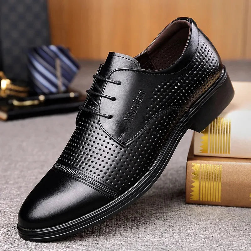 Fashionable and Classic Handcrafted Customization Men's PU Leather Upper Dress Shoe Business Men Dress Shoes Casual Party Shoes