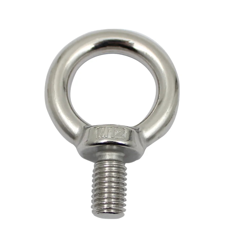 Rigging Hardware Lifting Eye Bolt 304 Stainless Steel Eye Ring Hooks Screw