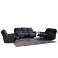MANWAH CHEERS Fabric Manual Reclining Sofa 3 2 1 Seat Set Modular Comfortable Sofa with Wide Armrest for Living Room Villa Gym