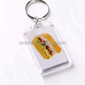 2*3inch Wholesale Picture Rectangle clear Acrylic Diy Photo Frame Keychain
